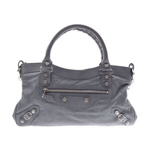 Balenciaga Giant First Blue Leather Bag